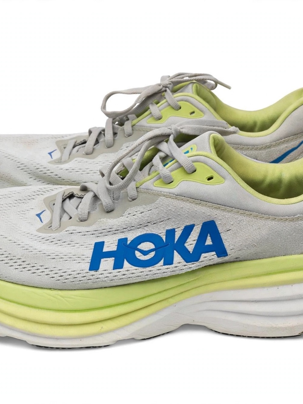 Hoka Bondi 8 Men's Athletic Shoes Size 12 2E Wide Harbor Mist Blue